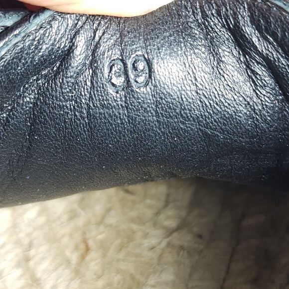 BOTTEGA VENETA Women's 39 US8,5 Beige Woven Canvas Leather Espadrilles Loafers - Picture 13 of 15